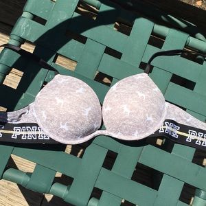 Pink super push up bra